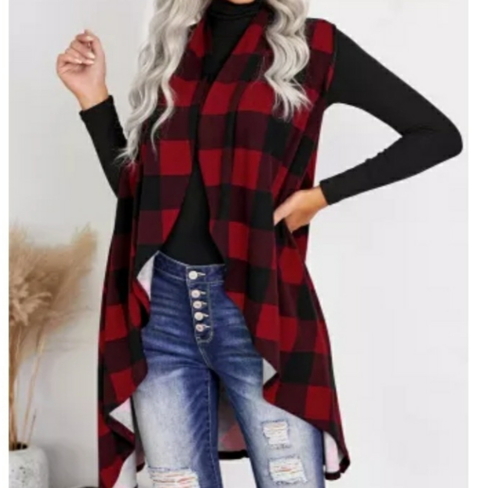 Plaid Cardigan
